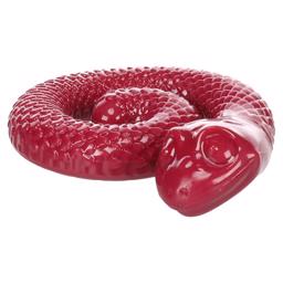 Flamingo Dog Toy Roll up Toy Snake i Gummi Bordeaux